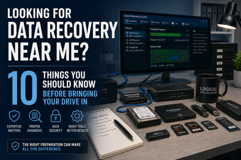 Looking For Data Recovery Near Me? Here Are 10 Things You Should Know Before Bringing Your Drive In
