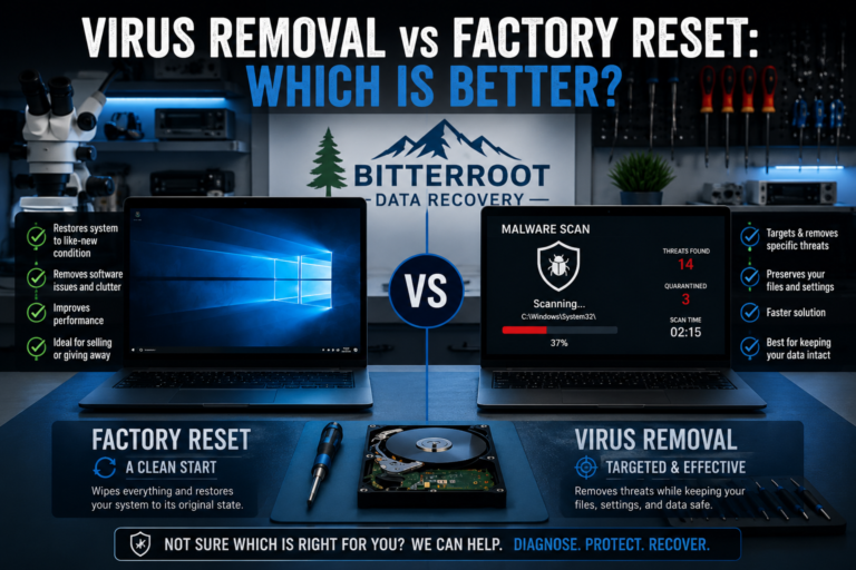 Virus Removal vs Factory Reset: Which Is Better?