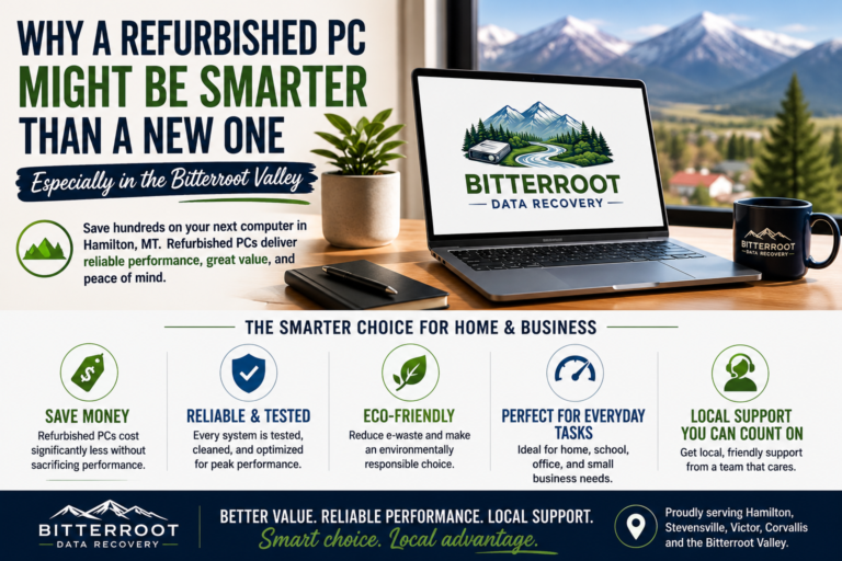Why a Refurbished PC Might Be Smarter Than a New One (Especially in the Bitterroot Valley)