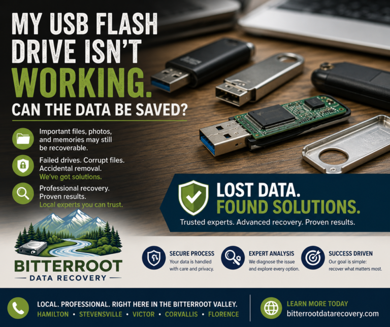 My USB Flash Drive Isn’t Working , Can the Data Be Saved?
