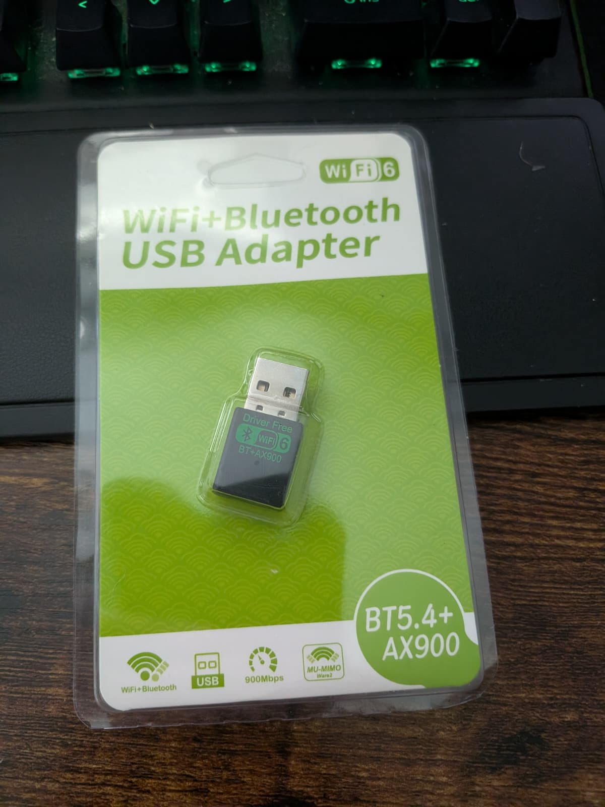 USB Wi-Fi 6 & Bluetooth 5.4 Adapter (AX900)