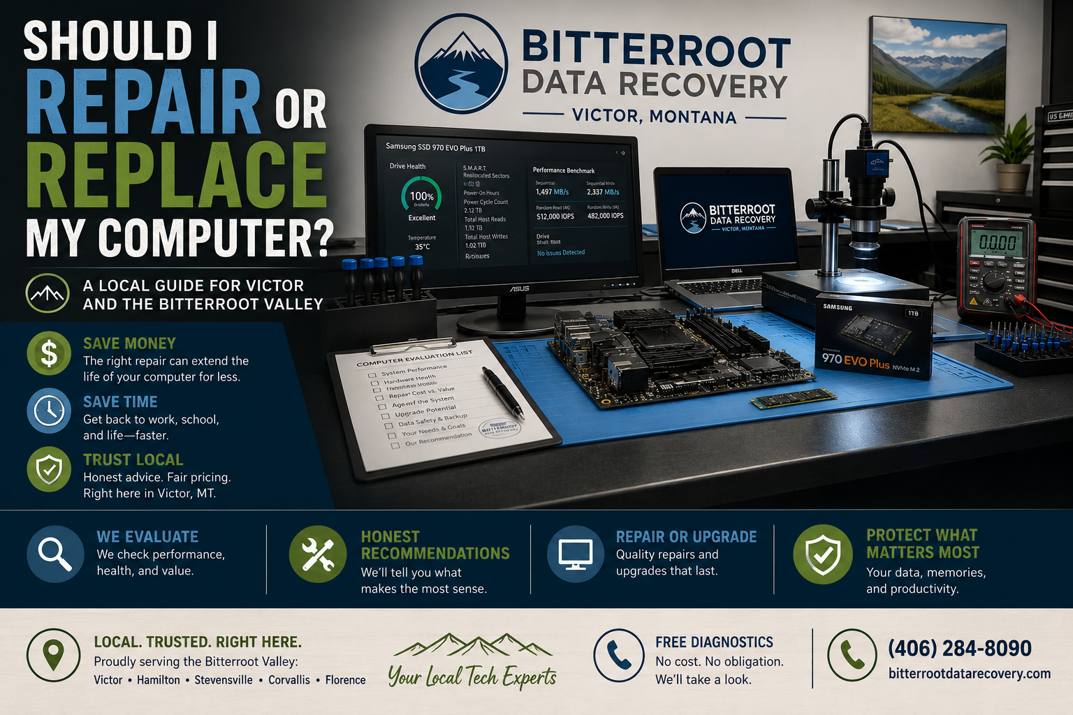 Should I Repair or Replace My Computer? A Local Guide for Victor and the Bitterroot Valley